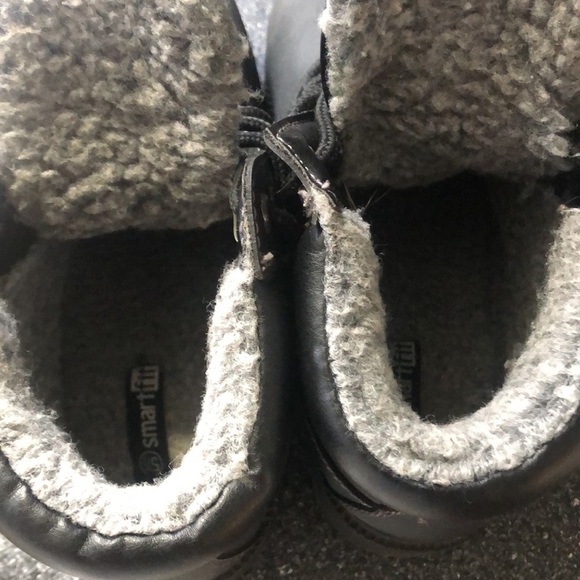 SMART FIT BLACK LACE UP WATERPROOF Combat BOOTS SIZE 5.5 - Picture 2 of 9